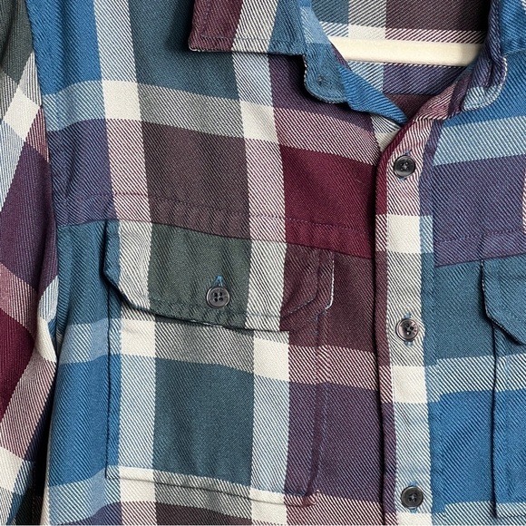 Hornytoad Plaid Button Down Men's Small Long Sleeve Front Pockets Multicolor - Picture 9 of 11